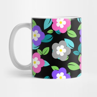 Pink and purple floral pattern Mug